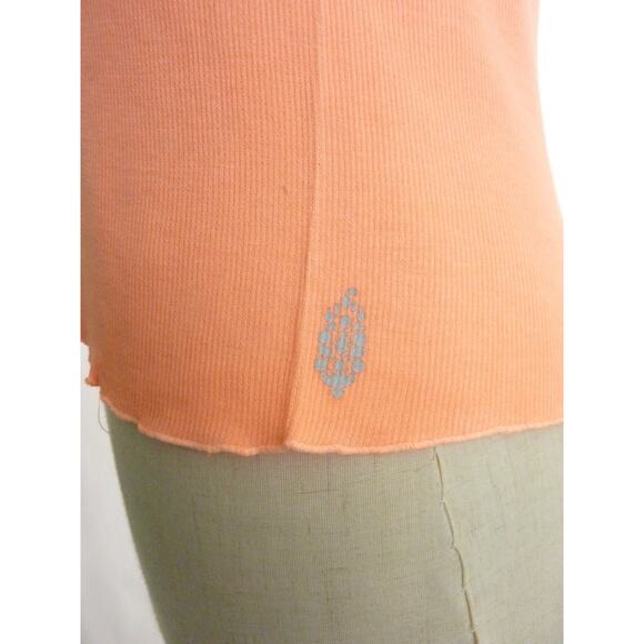 NWOT Free People Movement Madeline Baby Tee Peachy Orange Medium Large Shirt - Picture 4 of 7